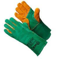 Краги Gward Green Welder из спилка зеленого цвета с усилением, прошиты огнеупорной нитью XY239 купить в Красноярске по низкой цене Краги Gward Green Welder из спилка зеленого цвета с усилением, прошиты огнеупорной нитью XY239 купить в Красноярске по низкой цене