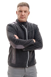 Куртка мужская Ритм, черный меланж купить в Красноярске по низкой цене