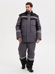 Костюм мужской зимний СИСТЕМА (куртка+полукомбинезон) т.серый/черный/лимон купить в Красноярске по низкой цене Костюм мужской зимний СИСТЕМА (куртка+полукомбинезон) т.серый/черный/лимон купить в Красноярске по низкой цене