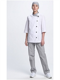 Костюм женский Канди (тк.ТиСи,120), серый/белый купить в Красноярске по низкой цене Костюм женский Канди (тк.ТиСи,120), серый/белый купить в Красноярске по низкой цене