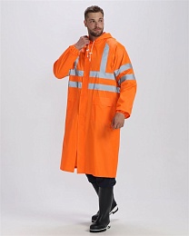 Плащ влагозащитный сигнальный ProfLine Specialist СОП, оранжевый купить в Красноярске по низкой цене Плащ влагозащитный сигнальный ProfLine Specialist СОП, оранжевый купить в Красноярске по низкой цене