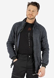 Толстовка мужская флисовая БРОДЕКС KS 241 cation, серый купить в Красноярске по низкой цене