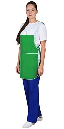 Фартук-сарафан женский ВЕСНА зелёный с белым купить в Красноярске по низкой цене