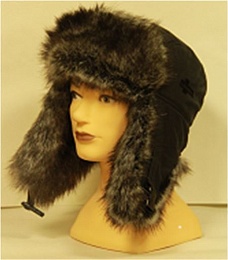 Шапка-ушанка LAHTI крек-шиншилла, цв. черный купить в Красноярске по низкой цене Шапка-ушанка LAHTI крек-шиншилла, цв. черный купить в Красноярске по низкой цене