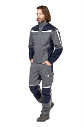 Куртка антистатическая мужская летняя Фест, серый/синий купить в Красноярске по низкой цене