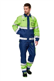 Костюм мужской ИЛИОН сигнальный рабочий летний ц. желт./т.синий купить в Красноярске по низкой цене Костюм мужской ИЛИОН сигнальный рабочий летний ц. желт./т.синий купить в Красноярске по низкой цене