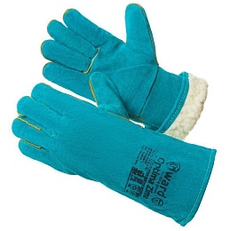 Краги Gward Optima Zima из спилка зеленого цвета XY253 купить в Красноярске по низкой цене