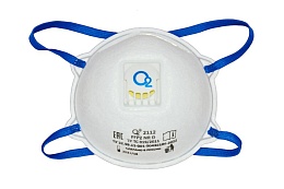 Респиратор чашеобразный О2 2112 FFP2 NRD с клапаном выдоха купить в Красноярске по низкой цене