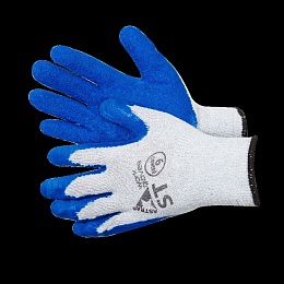 Перчатки Gward Astra ST ХБ с текстурированным латексным покрытием L1006 купить в Красноярске по низкой цене